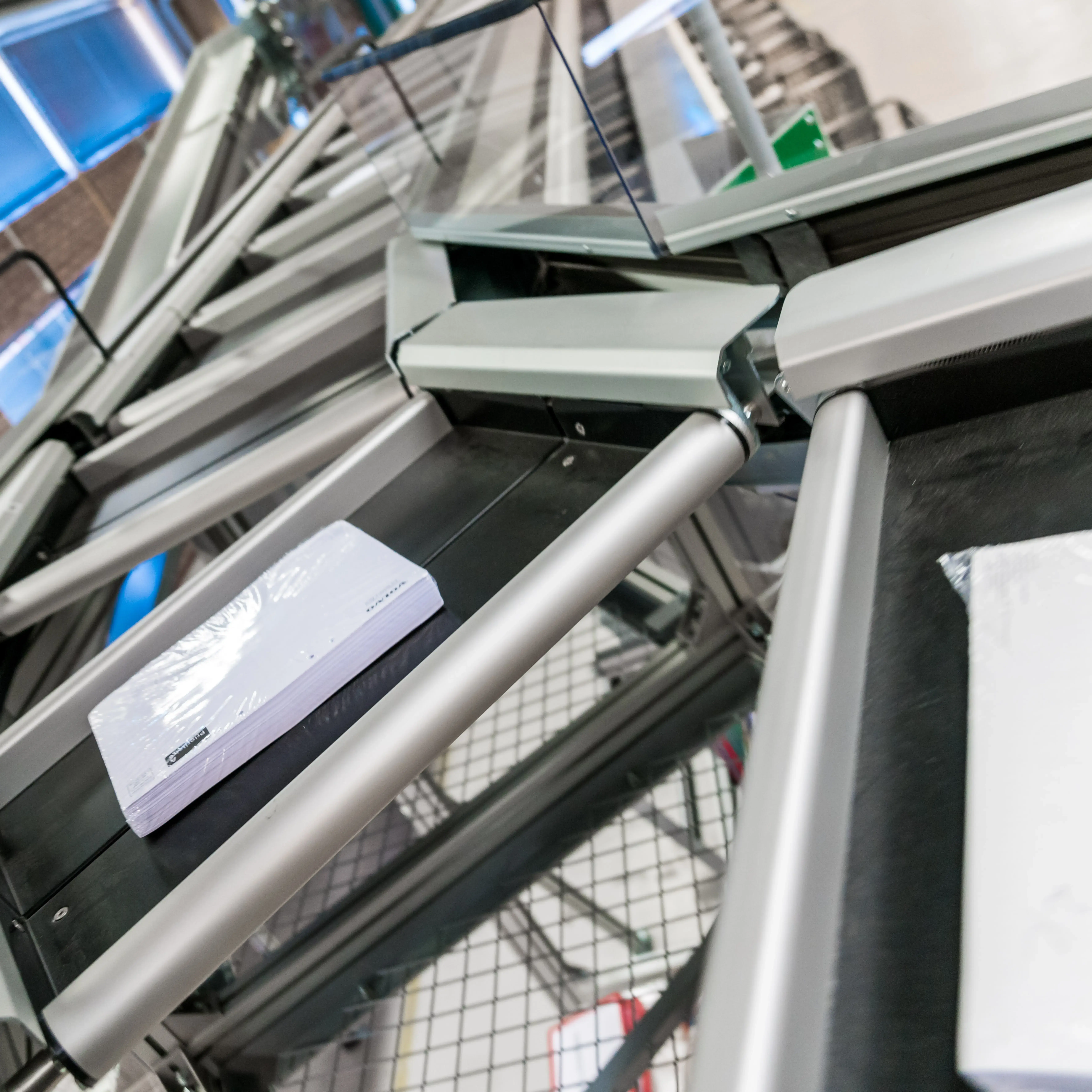 Post Nord pakketje op een sorter